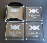 Custom Glass Coaster Set