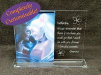 Personalized 5" x 7" Footed Glass Frame