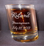 Custom Pisa Double Old Fashioned Whiskey Glass