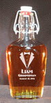 Engraved 8.5oz Whiskey Flask