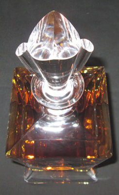 Personalized Engraved Lead Free Crystal Bishop Whiskey Decanter, top view