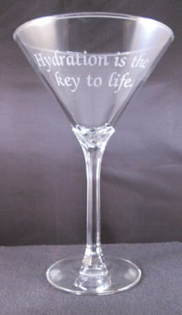 Personalized Engraved Domaine Martini Glass