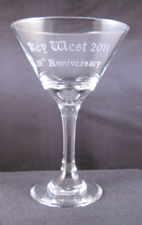 Personalized Engraved Embassy Martini Glass