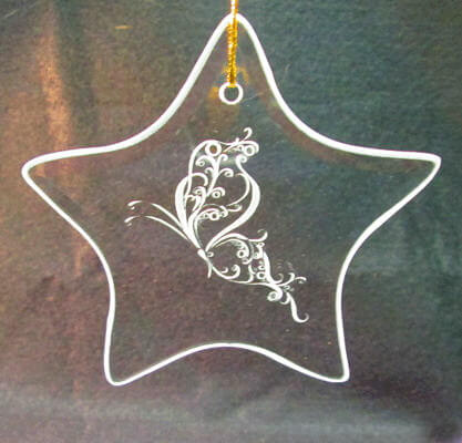 Personalized Engraved Star Ornament/Suncatcher