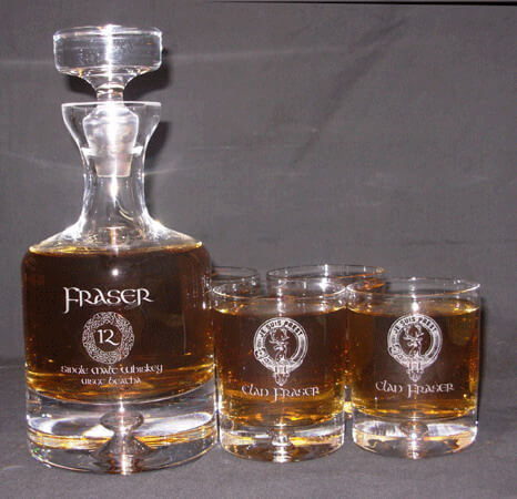 Personalized Engraved Lead Free Crystal Taylor Whiskey Decanter Set