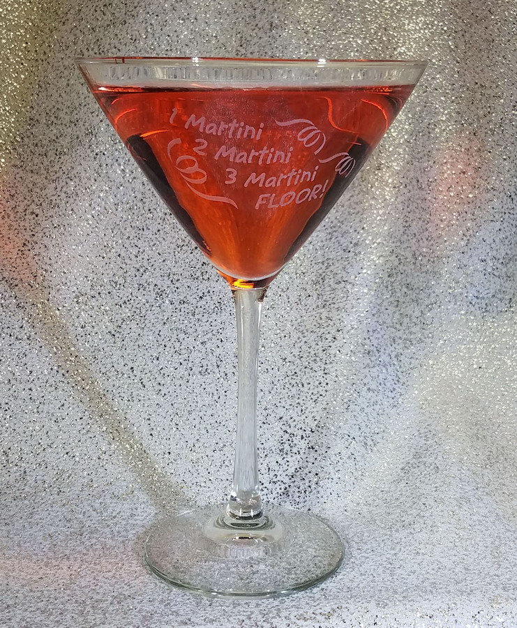 Personalized Domaine Martini  Fantasy Glassworks - Rockford, IL