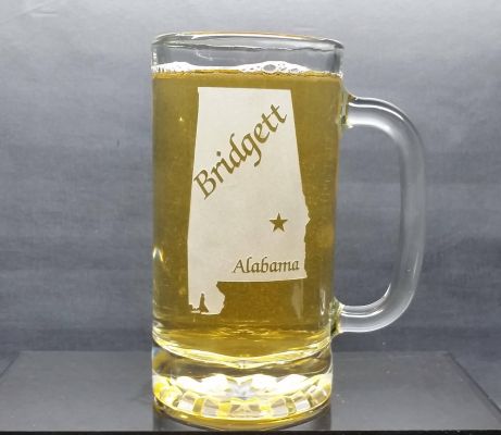 Personalized Alabama Beer Mug