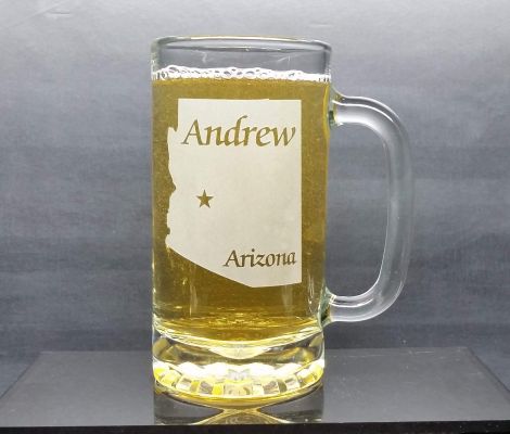 Personalized Arizona Beer Mug