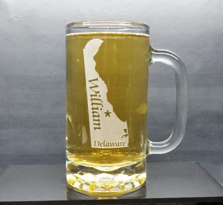 Personalized Delaware Beer Mug