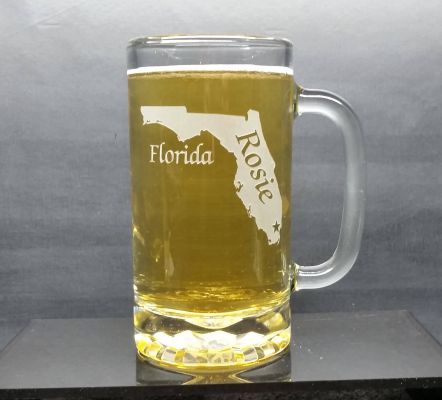 Personalized Florida Beer Mug