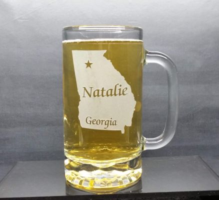 Personalized Georgia Beer Mug