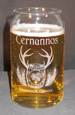 16 oz Glass Engraved Beer Can