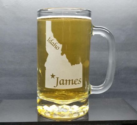 Personalized Idaho Beer Mug