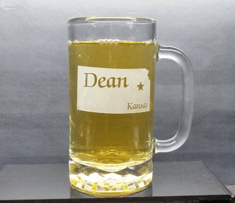 Personalized Kansas Beer Mug