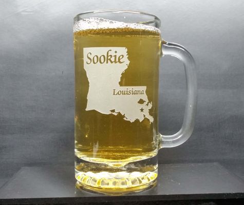 Personalized Louisiana Beer Mug