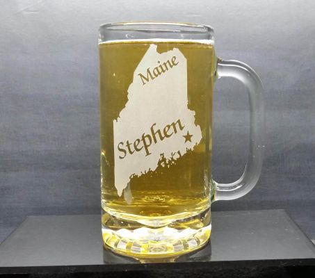 Personalized Maine Beer Mug