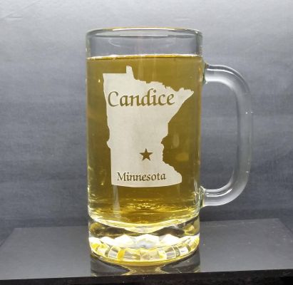 Personalized Minnesota Beer Mug