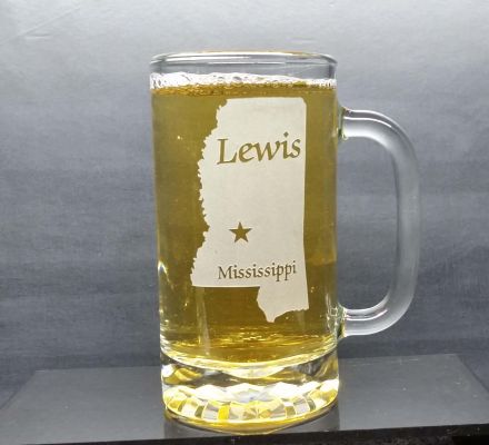 Personalized Mississippi Beer Mug