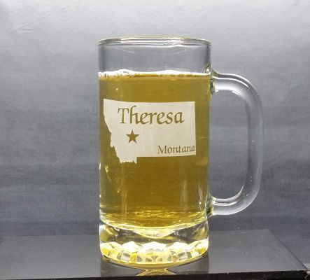 Personalized Montana Beer Mug