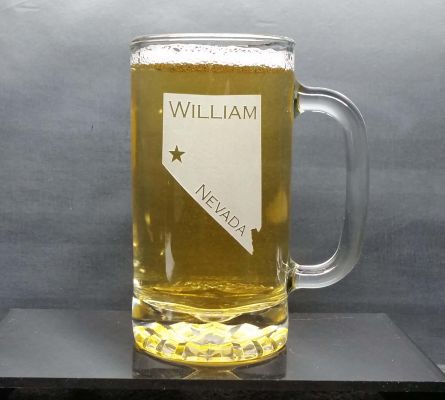 Personalized Nevada Beer Mug