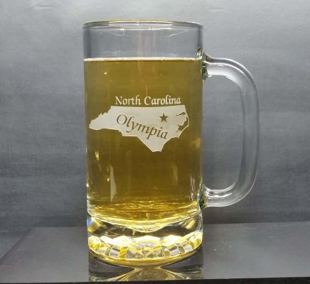 Personalized North Carolina Beer Mug