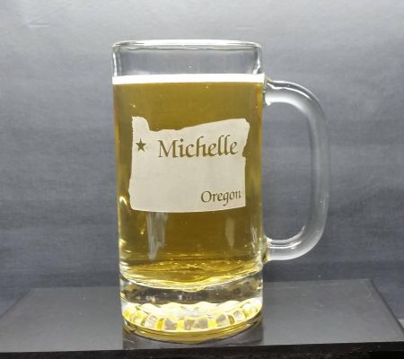 Personalized Oregon Beer Mug