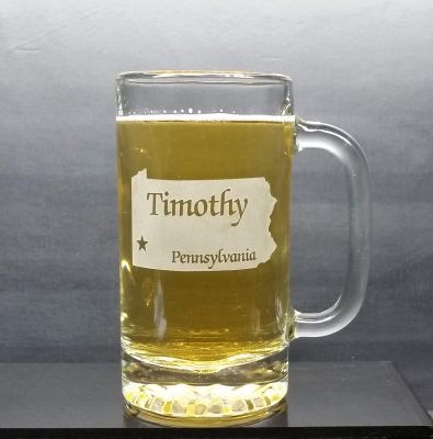 Personalized Pennsylvania Beer Mug