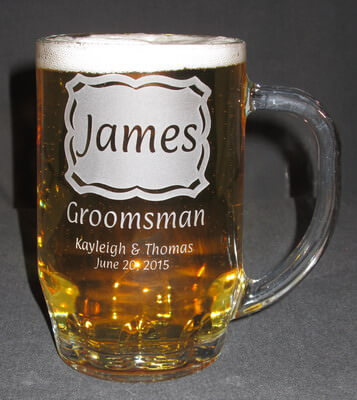 Personalized Thumbprint Beer Stein