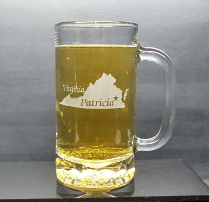 Personalized Virginia Beer Mug